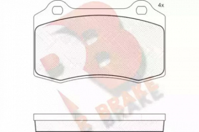 R BRAKE rb1447 -  Комплект тормозных колодок, дисковый тормоз